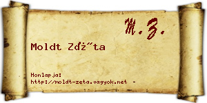 Moldt Zéta névjegykártya